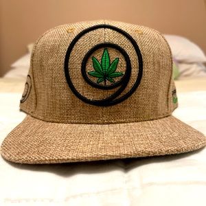 The Cannabis Farm Hemp SnapBack Hat. Made from 100% Hemp. Tan